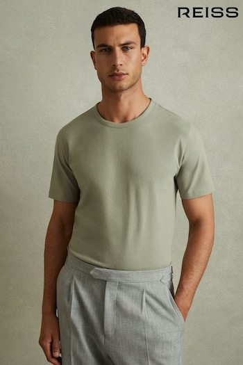 Reiss Sage Melrose Cotton Crew Neck T-Shirt (B28373) | £35