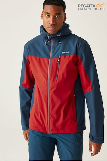 Regatta Blue Red Birchdale Waterproof Jacket (B28700) | £70