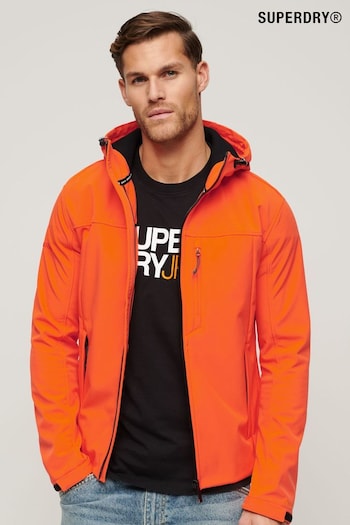 Superdry Orange Hooded Soft Shell Trekker Jacket (B28768) | £85