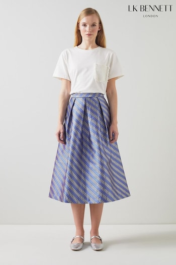 LK Bennett Olsen Geometric Skirt (B29005) | £249