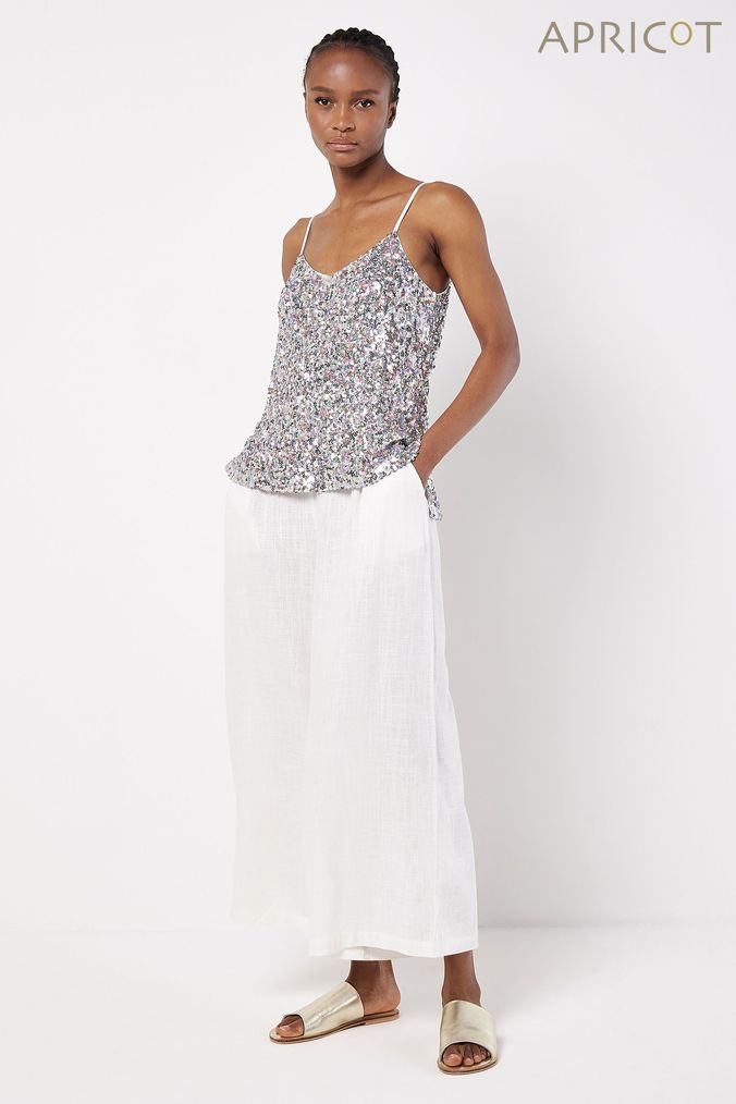 Buy Women s Apricot Sequin Tops Online Next UK