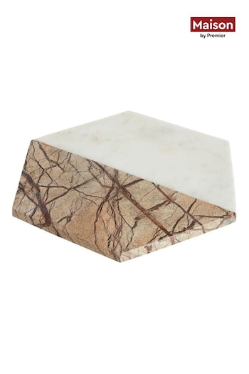 Maison by Premier Brown Marble Chopping Board (B29132) | £29