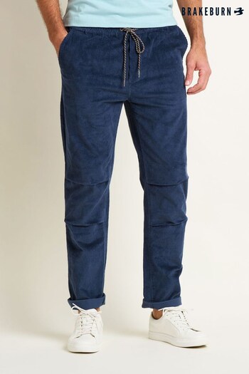 Brakeburn Blue Corduroy Trousers (B29163) | £55