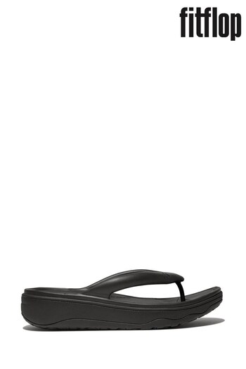 FitFlop Relieff Recovery Toe Post Black Sandals (B29175) | £50