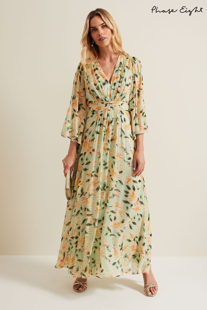 Buy Women s 10 Phase Eight Wrap 3 4 Sleeve Floral Casual Dresses Online OnlinenevadaShops