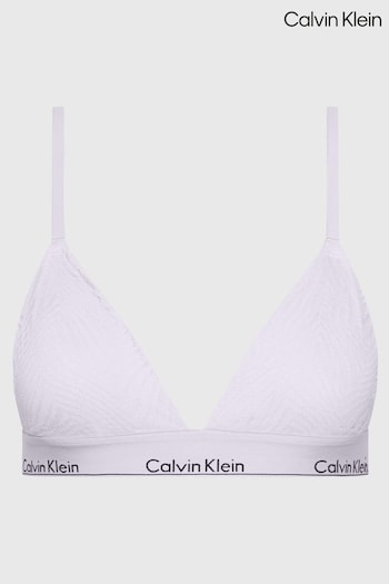 Calvin Klein Plain Slogan Triangle Bra (B29565) | £40