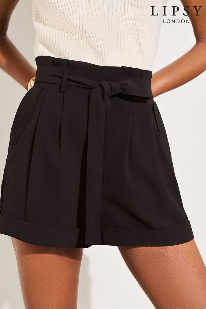 Women s Black Shorts Black Tailored Shorts Next UK