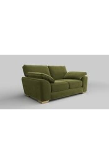 Plush Velvet Easy Clean/Mid Olive Green Stamford Grand Relaxed Sit (B29680) | £0