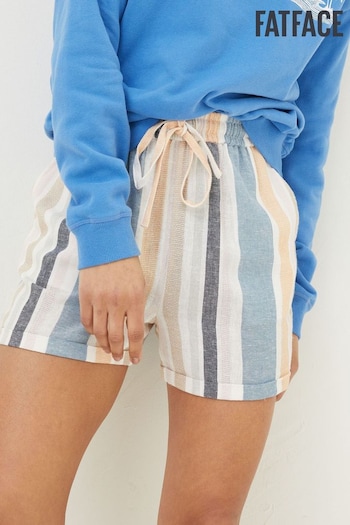 FatFace Natural Tenby Multi Stripe Shorts grafite (B2J880) | £46