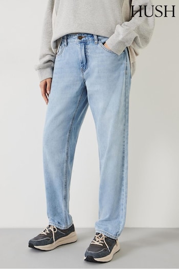 Hush Light Wash Blue Boyfriend Jeans (B30043) | £79