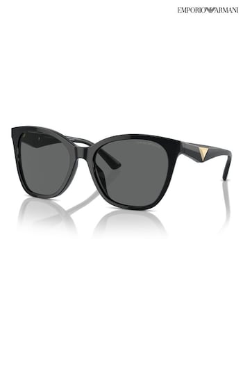 Emporio logo-print Armani Ea4222U Butterfly Black Sunglasses (B30122) | £166