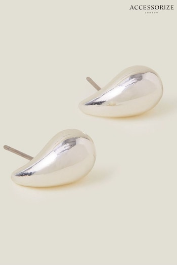 Accessorize Sterling Silver Plated Tear Drop Earrings (B30365) | £14