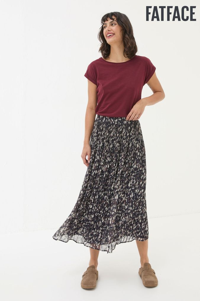 Womens Brown Pleated Skirts Brown Pleated Midi Skirts Next