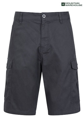 Mountain Warehouse Black/Grey Mens Lakeside Cargo Shorts Wide-Leg (B30825) | £26