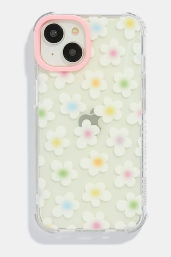 Skinnydip Gradient Daisy Shock iPhone 15 Pro White Case (B30963) | £24