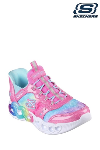 Skechers Thoughts Light Pink Slip-ins Infinite Heart Lights Trainers (B33010) | £59