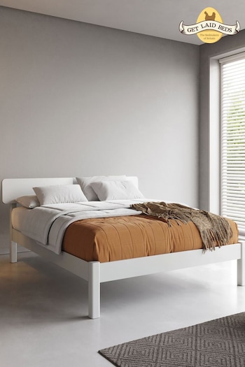 Get Laid Beds White The Deco Solid Wood Bed (B33023) | £855 - £1,125