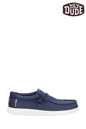 HEYDUDE Blue Wally Sport Mesh Shoes (B33088) | £60