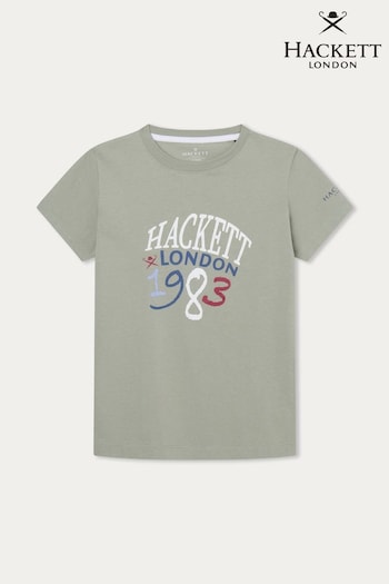 Hackett London Older Boys Green T-Shirt (B33331) | £30