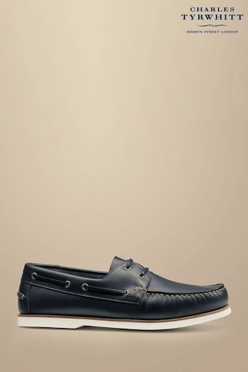 Charles Tyrwhitt Blue Charles Tyrwhitt Blue Boat Shoes (B33355) | £100
