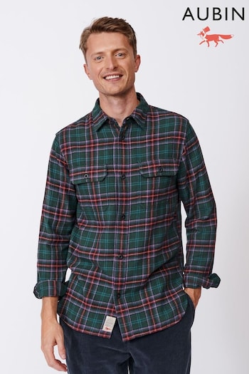 Aubin Crowle Wool Check Shirt (B33515) | £89