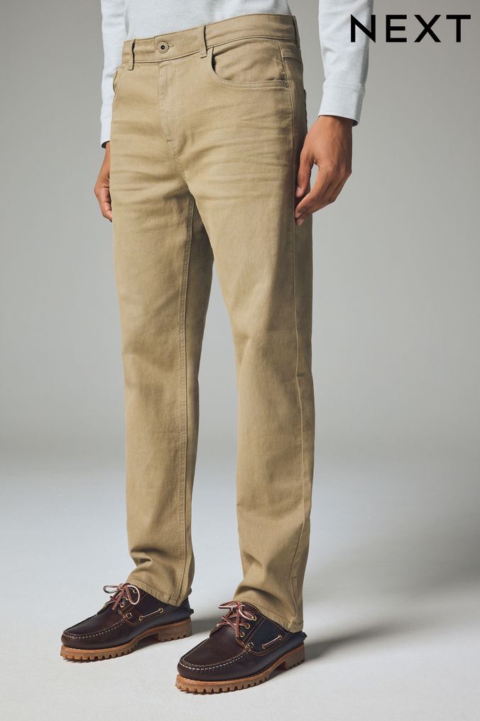 Buy Men s Straight Light Jeans Online Next UK