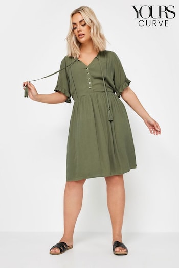 Yours Curve Green Desert Dress (B33652) | £29