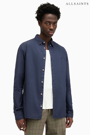 AllSaints Blue Hawthorne Shirt (B33665) | £89