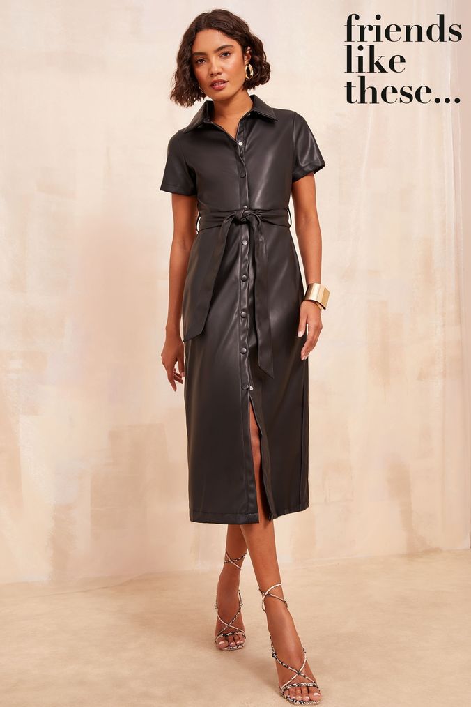 Black shirt dress next outlet