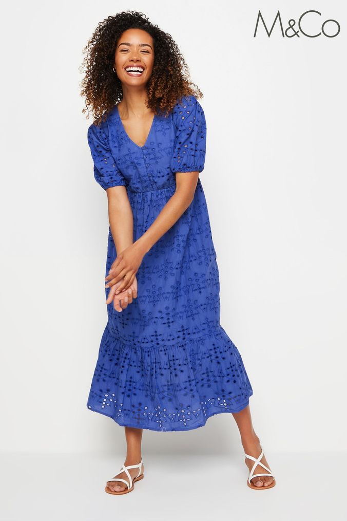 Maxi broderie dress hot sale