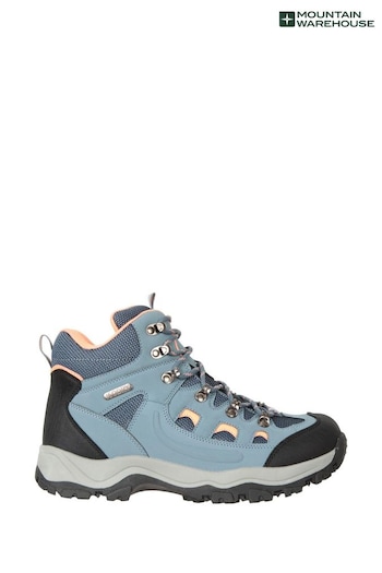 Mountain Warehouse Blue Chrome Adventurer Waterproof Boots LOOK (B33760) | £56