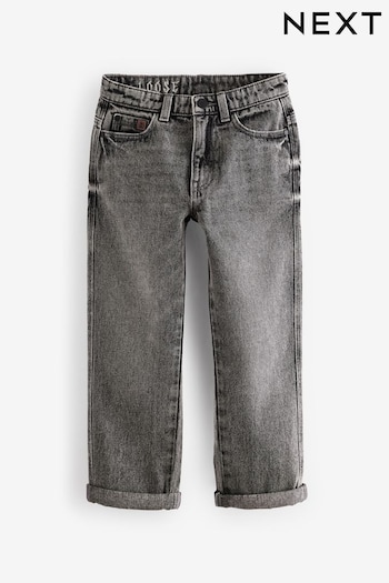 Grey Loose Fit Authentic 100% Cotton Jeans (3-16yrs) (B34071) | £15 - £20