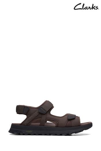 Clarks Brown Combi ATL Trek Sun Sandals (B34159) | £80