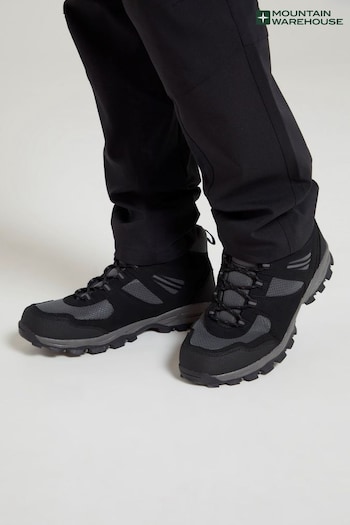 Mountain Warehouse Black Mens Wide Fit Mcleod Boots RUNNING (B34216) | £37