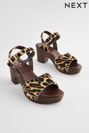 Animal Clog Heeled Sandals (B34438) | £56