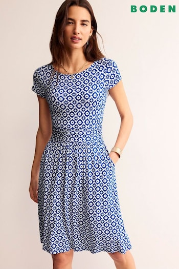 Boden Blue Amelie Jersey Dress (B34478) | £55