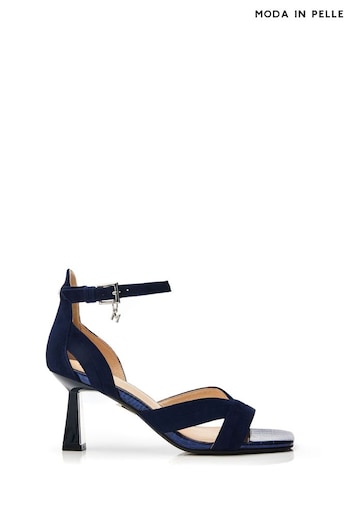 Moda in Pelle Blue Livelia Kremi Heel deails Sandals (B34479) | £89