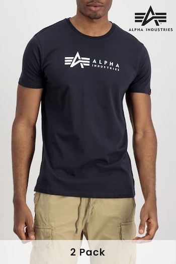 Alpha Industries Grey Label T-Shirts 2 Pack (B34482) | £50
