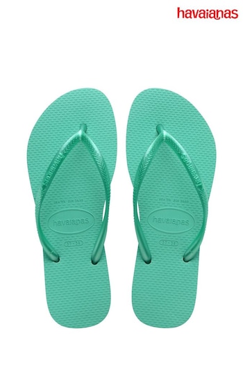 Havaianas Slim Green Sandals (B34649) | £30
