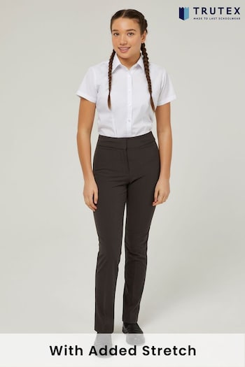 Trutex Straight Leg Twin Pocket Girls Grey School Trousers (B34725) | £25 - £29