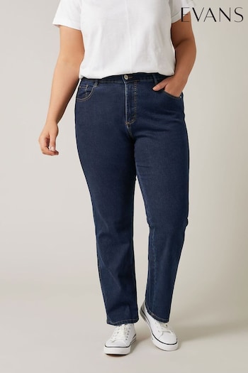 Evans Blue Straight Jeans (B34840) | £36