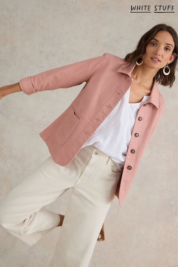 White Stuff Pink Carrie Denim Jacket (B35210) | £70