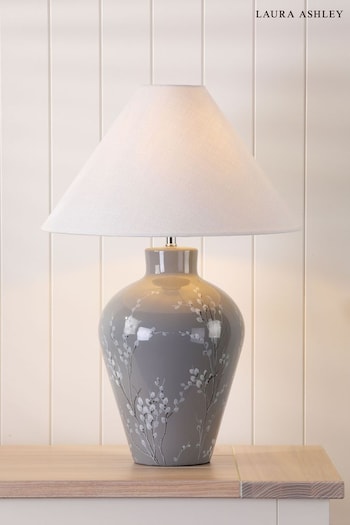 Laura Ashley Grey Pussywillow Table Lamp (B35211) | £120