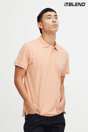 Blend Pink Pique Short Sleeve Polo Shirt (B35386) | £16