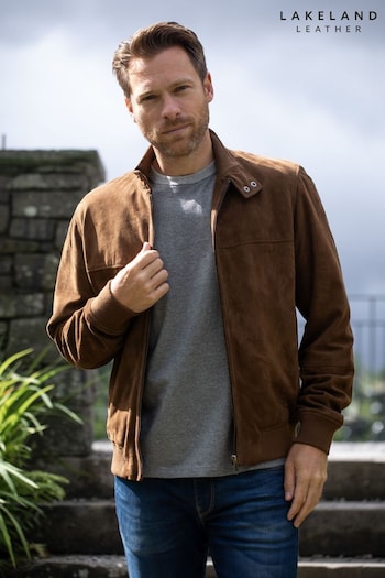 Lakeland Leather Brown Hayton Suede Jacket (B35442) | £259