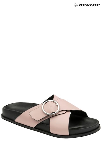 Dunlop Pink Open-Toe Mule Sandals (B35446) | £30