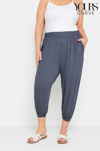Yours Curve Grey Harem Trousers (B35496) | £22