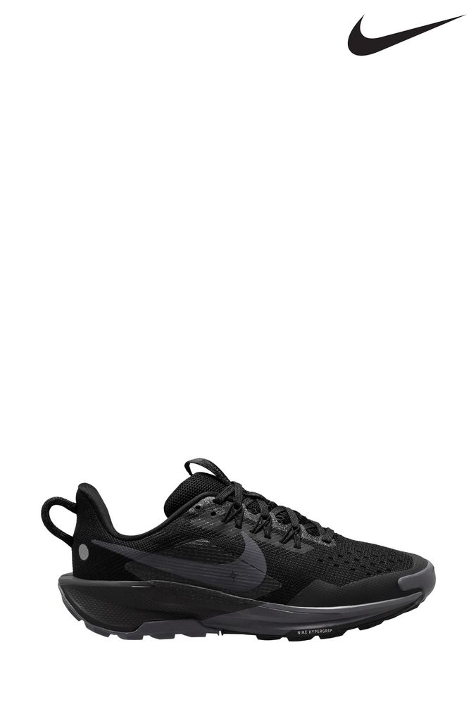 Womens black nike roshe trainers discount