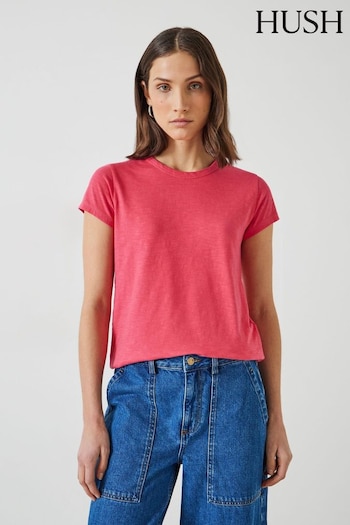 Hush Pink Slim Fit Crew T-Shirt (B35625) | £27