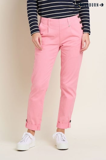 Brakeburn Pink Button Side Trousers Drawstring (B35651) | £55